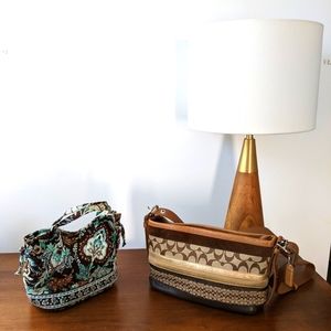 Coach bag and Vera Bradley bag
